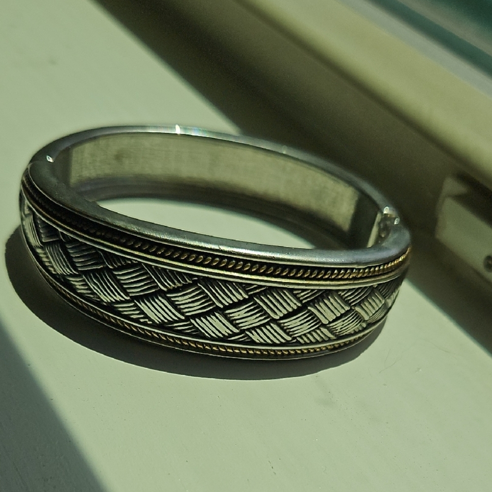 Mixed Metal Silver and Gold Bracelet